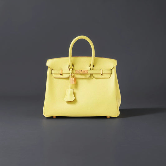 Birkin 25 yellow lime da bain