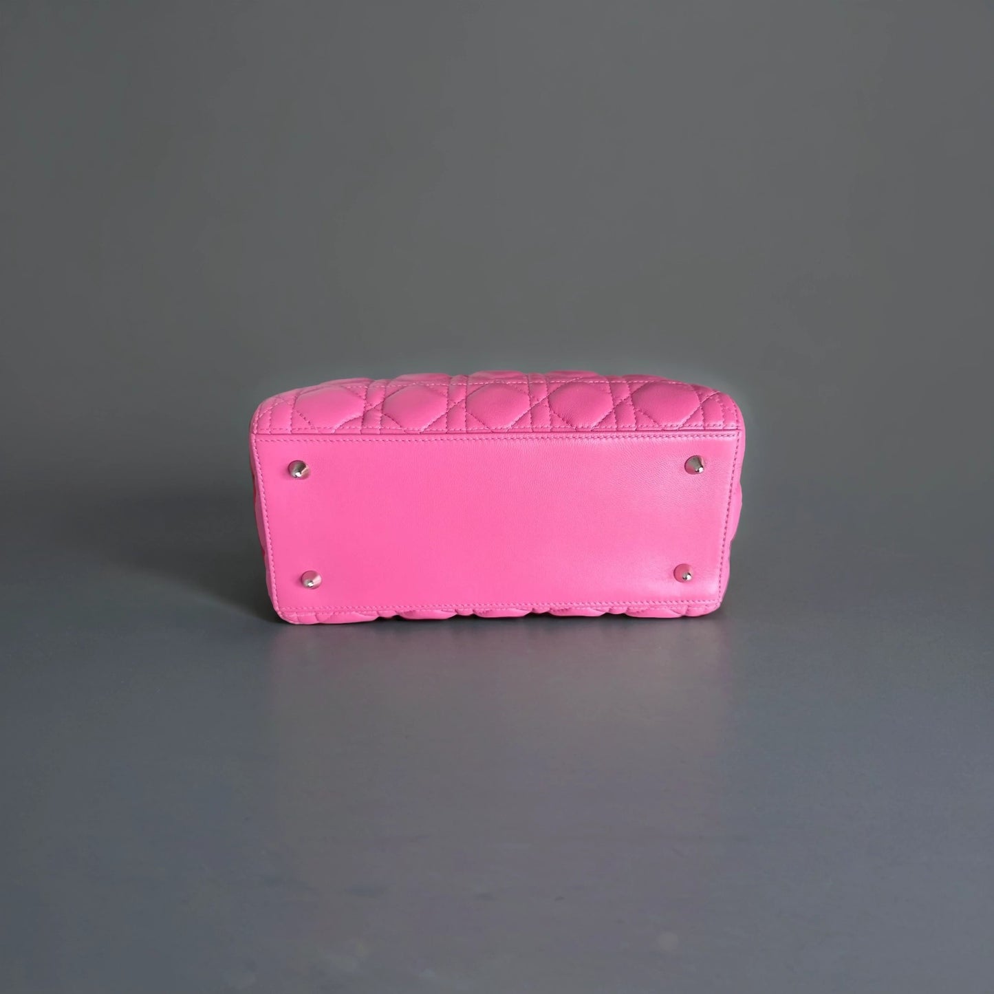 Lambskin Cannage Medium Lady Dior Pink
