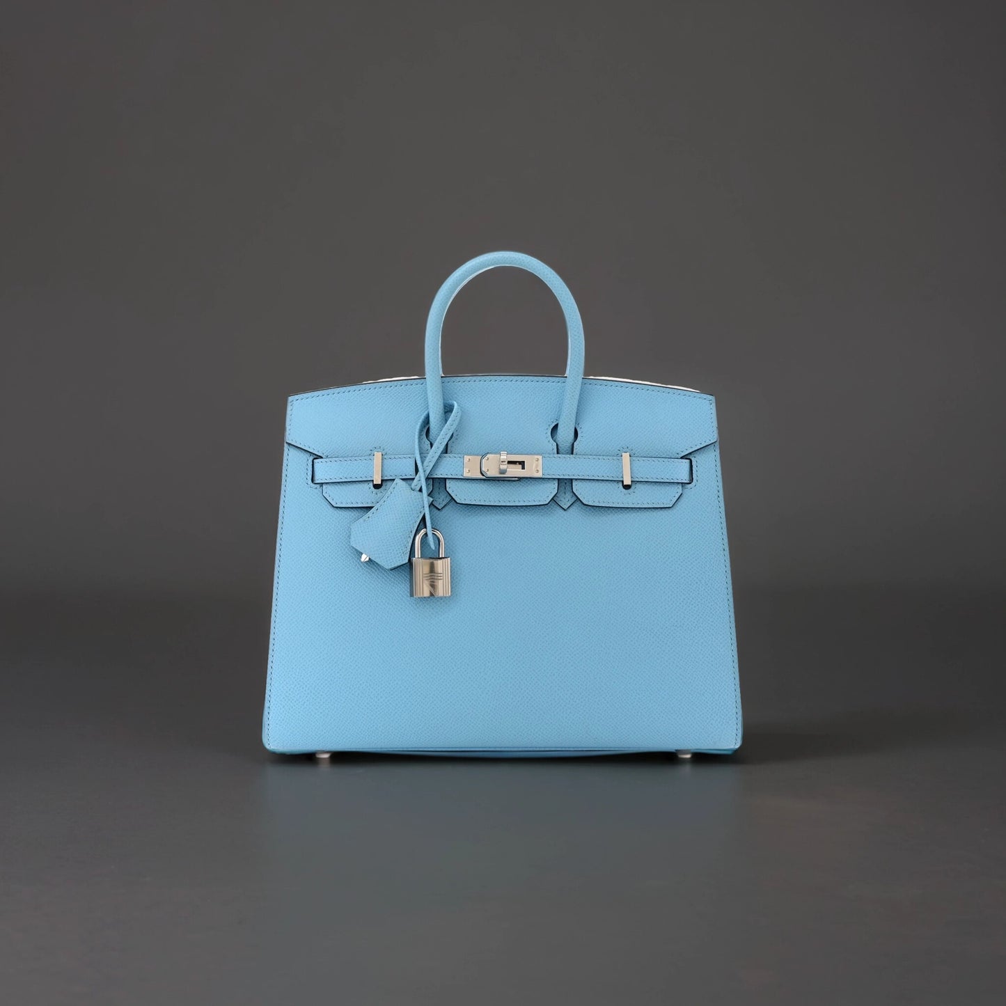 Epsom Birkin Sellier 25 Celeste