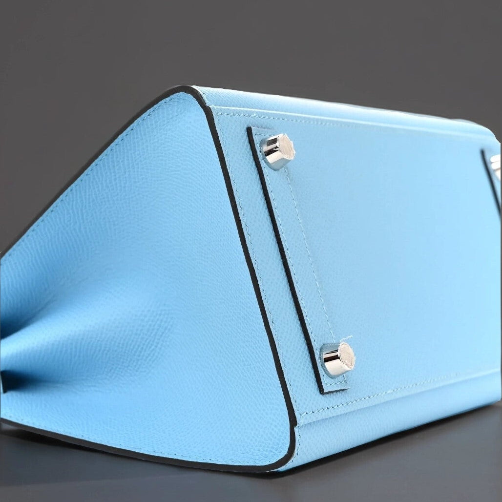 Epsom Birkin Sellier 25 Celeste