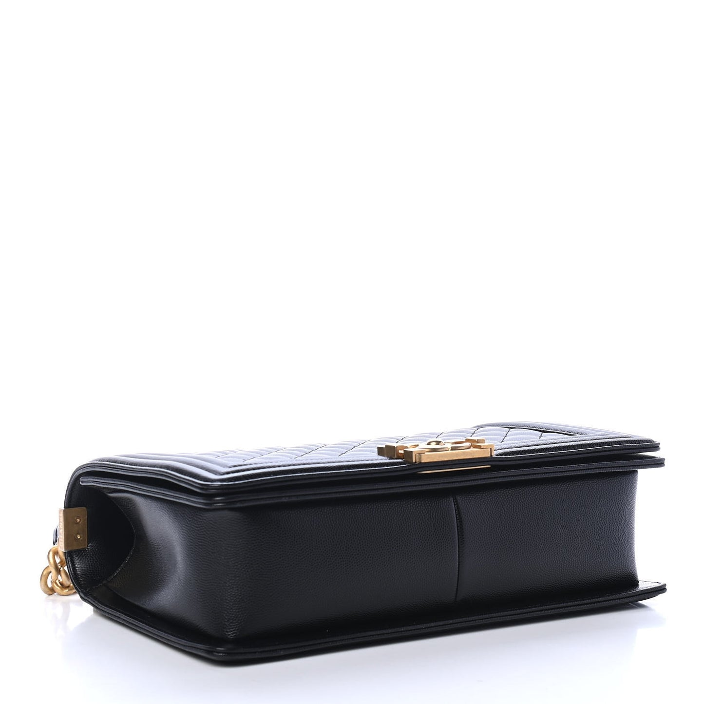 Caviar Quilted Medium Boy Flap Black