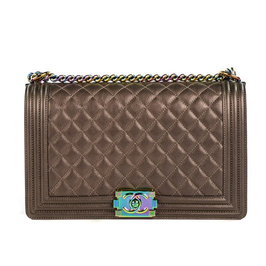 Paris-Seoul Iridescent Large Boy Bag