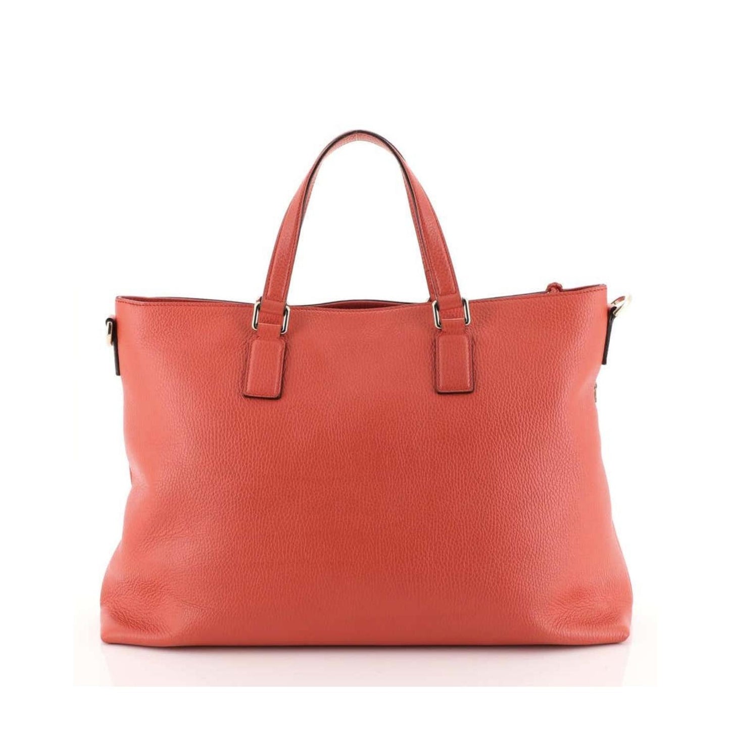 Bamboo Tassel Convertible Zip Tote Leather Large