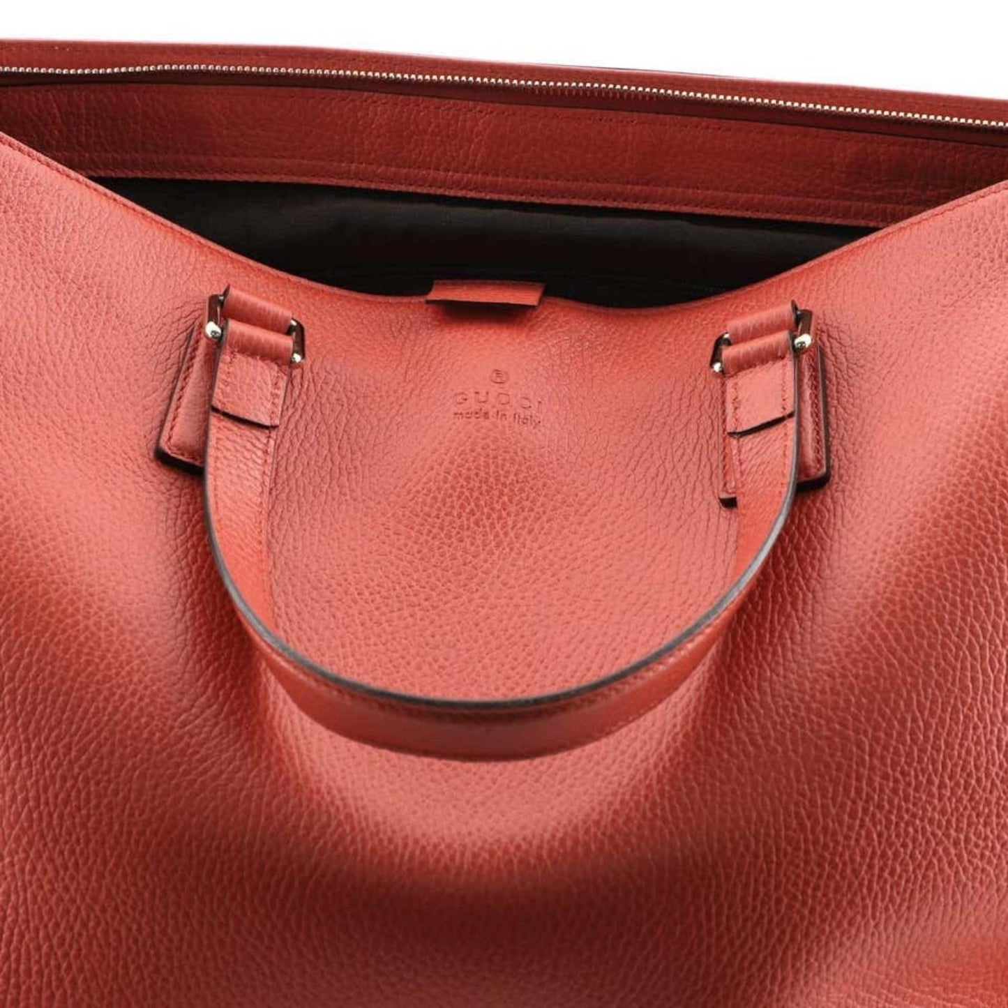 Bamboo Tassel Convertible Zip Tote Leather Large